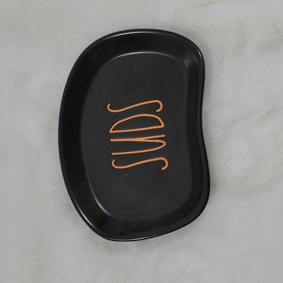 Rae Dunn Suds Soap Tray Orange & Black - Picture 1 of 3